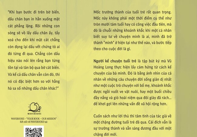 Bìa cuốn sách Người kể chuyện tuổi trẻ